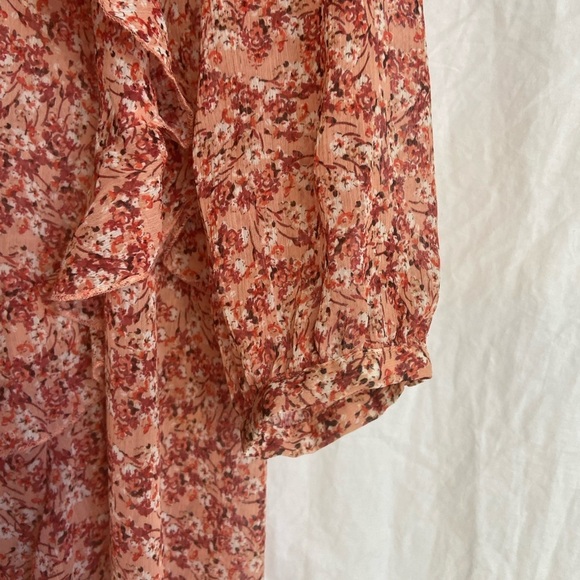 Maeve Sirena Floral Print Midi Dress Boho Anthropology Size Medium - Picture 7 of 10